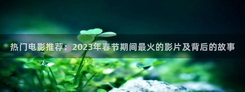 益达娱乐：热门电影推荐：2023年春节期间最火的影片及背后的故事