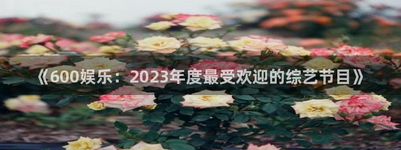 益达娱乐招商：《600娱乐：2023年度最受欢迎的综艺节目》